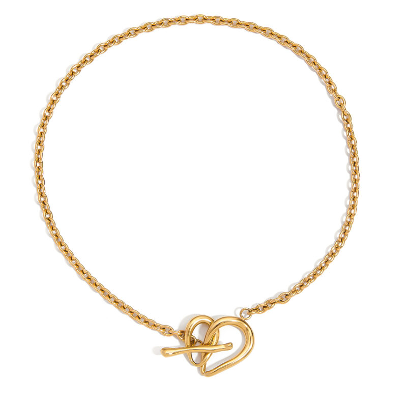 Rope Wrapped Ot Clasp Statement Necklace