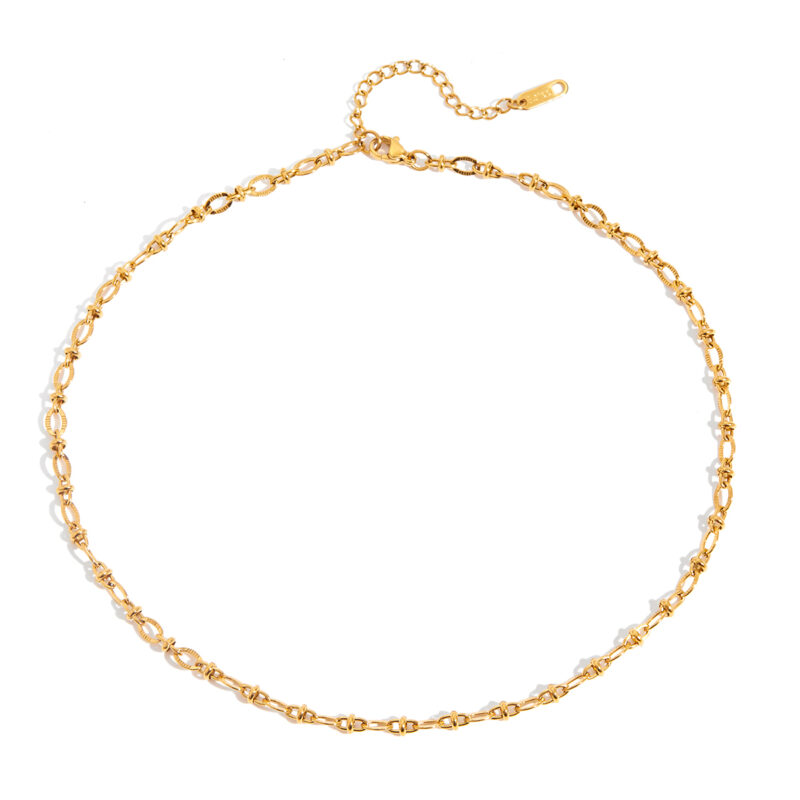 Hammered Handmade Chain Necklace
