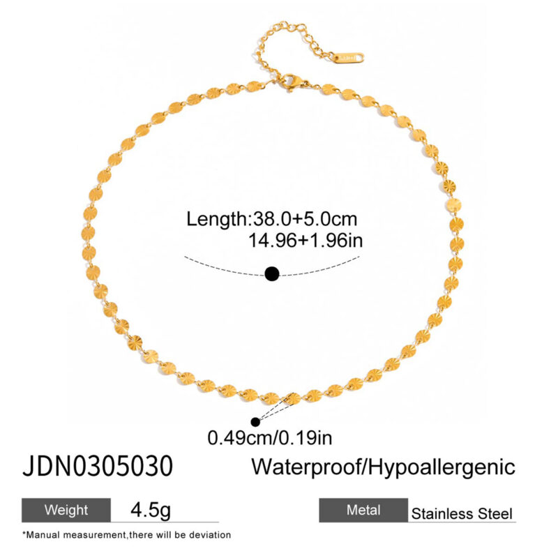 Sunflower Handmade Chain Necklace - Image 3
