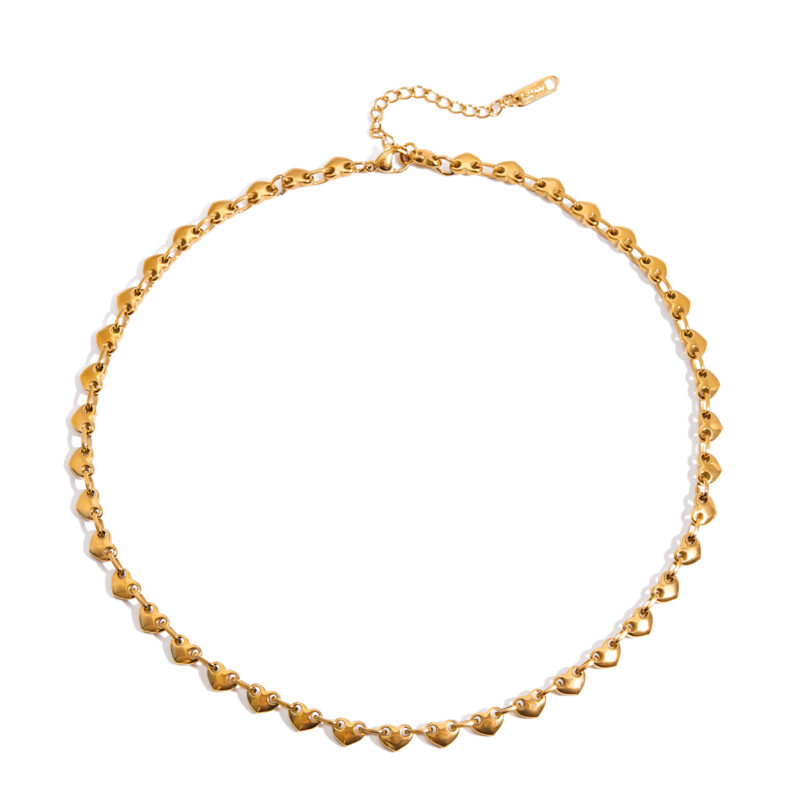 Small Heart Toggle Chain Necklace