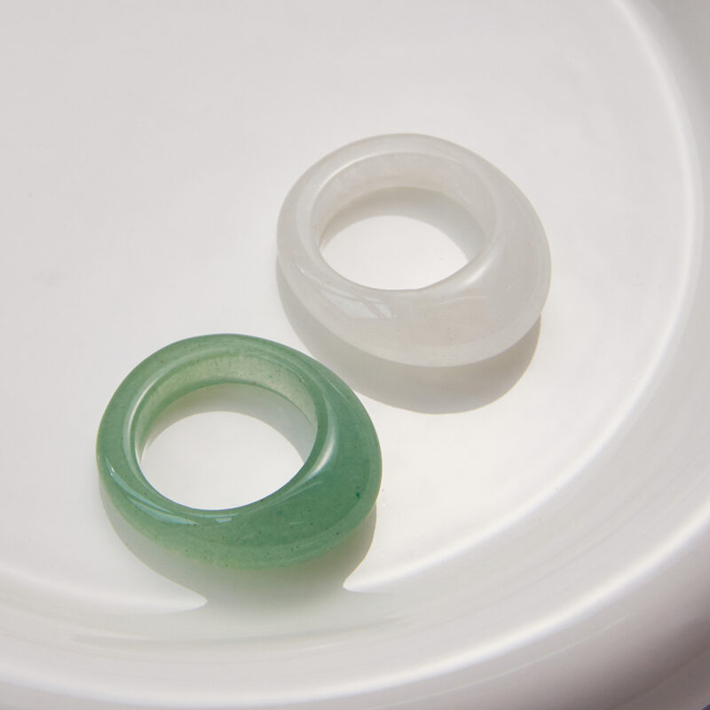 Green Aventurine Natural Stone Ring - Image 4