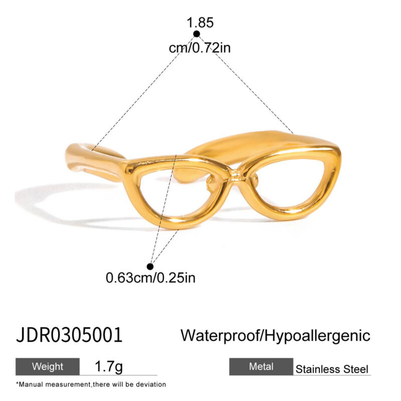 Adjustable Sunglasses Style Ring - Image 5