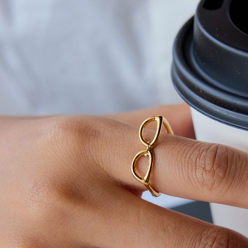 Adjustable Sunglasses Style Ring - Image 2