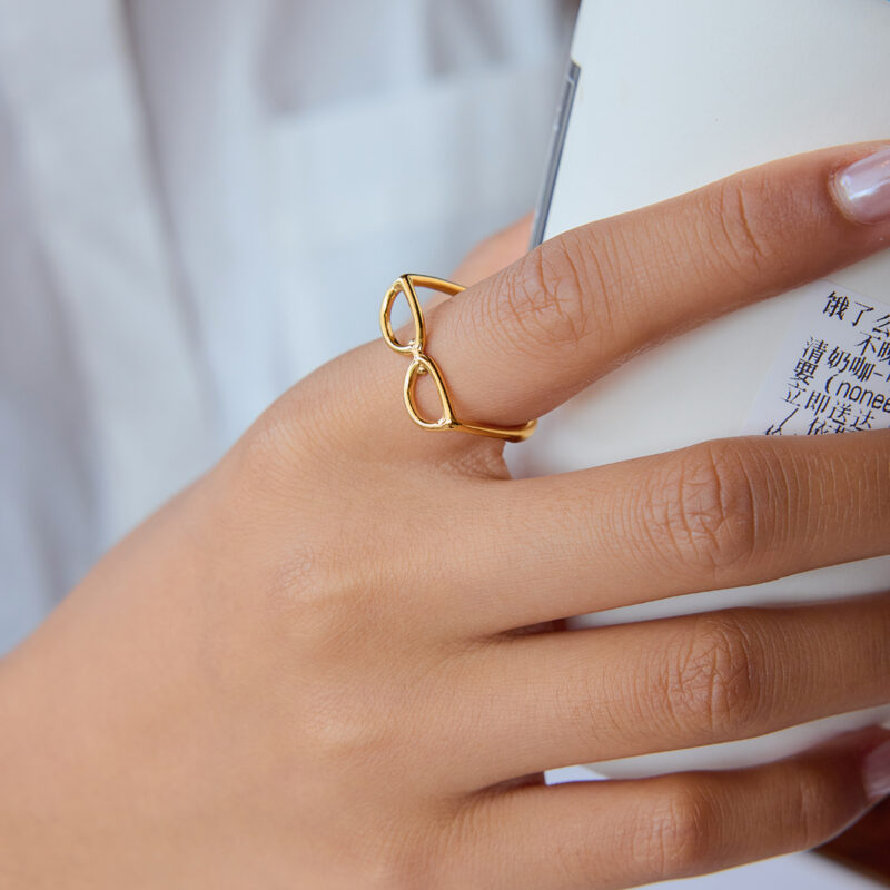 Adjustable Sunglasses Style Ring - Image 3